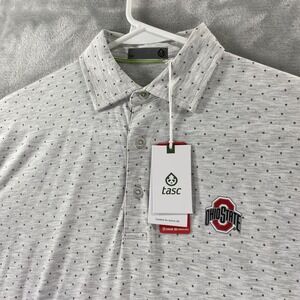 Tasc Performance Shirt mens Small Cloud Polo Ohio State Buckeyes Casual Golf NWT
